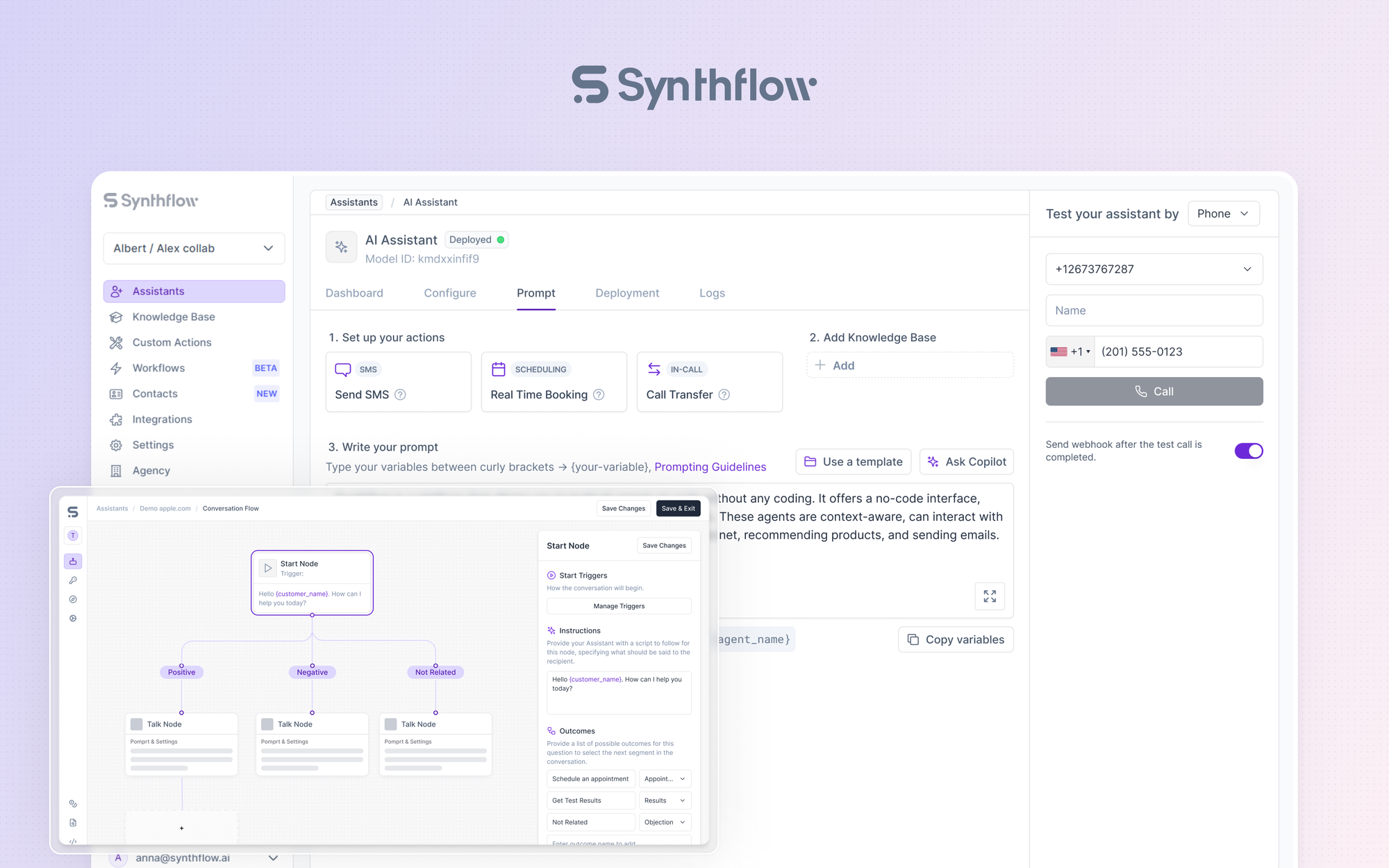 Synthflow Press Release Seed Round